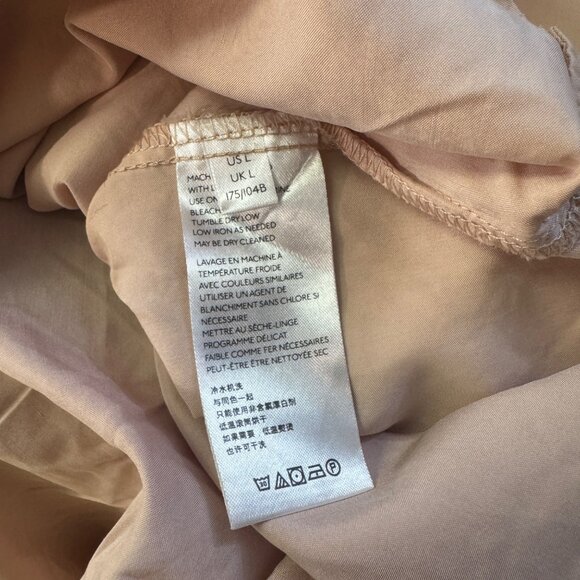 We The Free Size Large  Oversized Blush Pink Button Cuff Long Sleeve Blouse Top - Picture 6 of 8